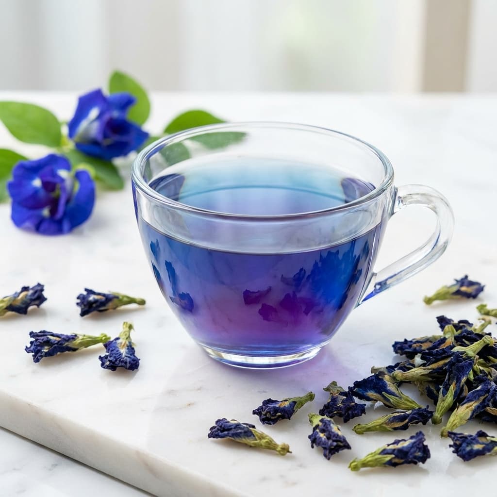BLUE TEA - Butterfly Pea Flower Tea - Premium quality Aparajita - Shankhpushpi from Agronex Naturals Gujarat